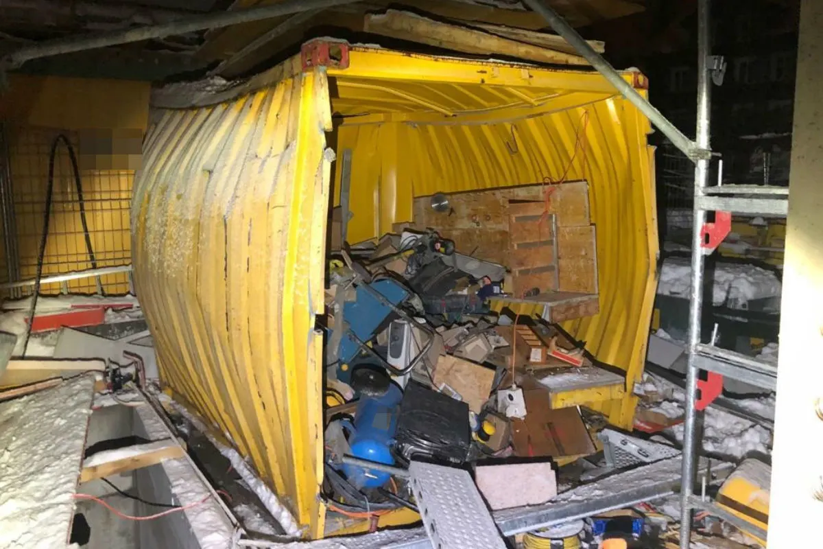 Flawil SG - Explosion in Baustellencontainer