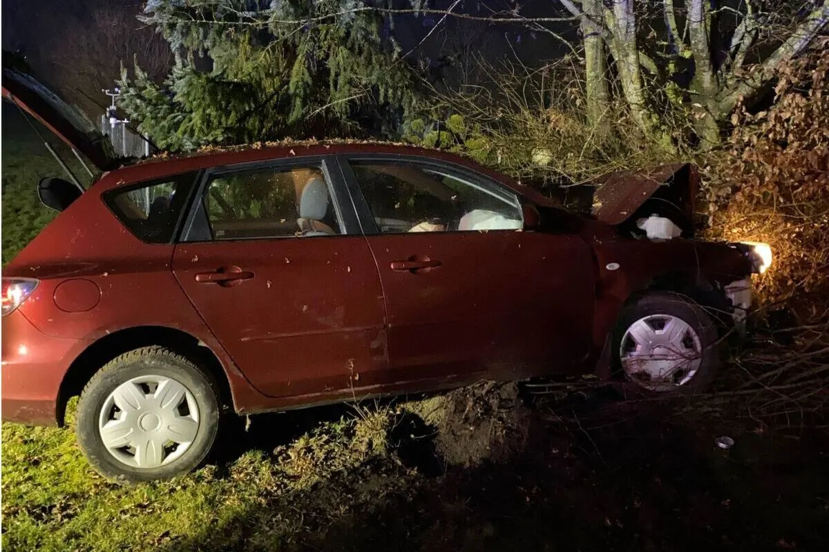 Küttigkofen SO - Kyburgstrasse nach Unfall gesperrt