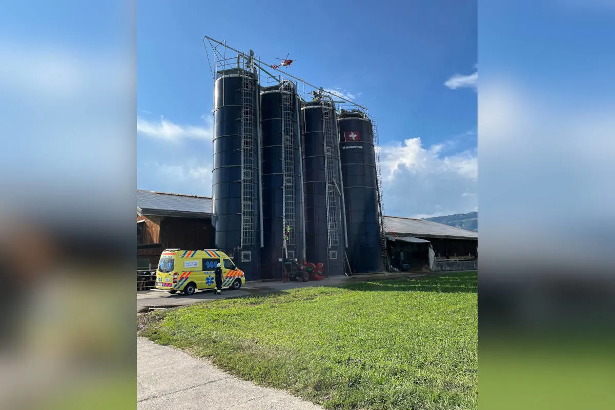 Deitingen SO – Junger Mann erleidet Stromschlag auf hohem Silo