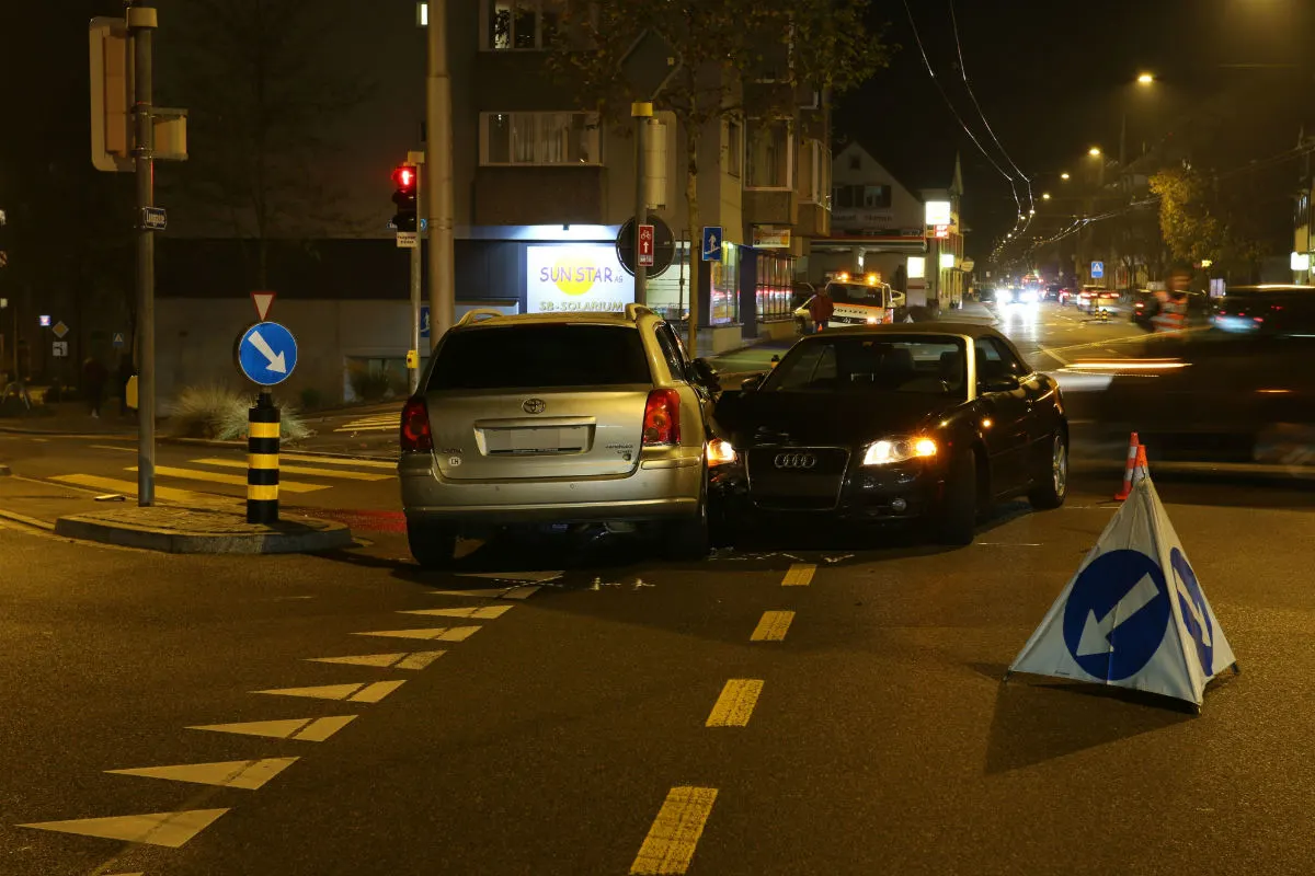 St.Gallen SG - Unfall auf Kreuzung