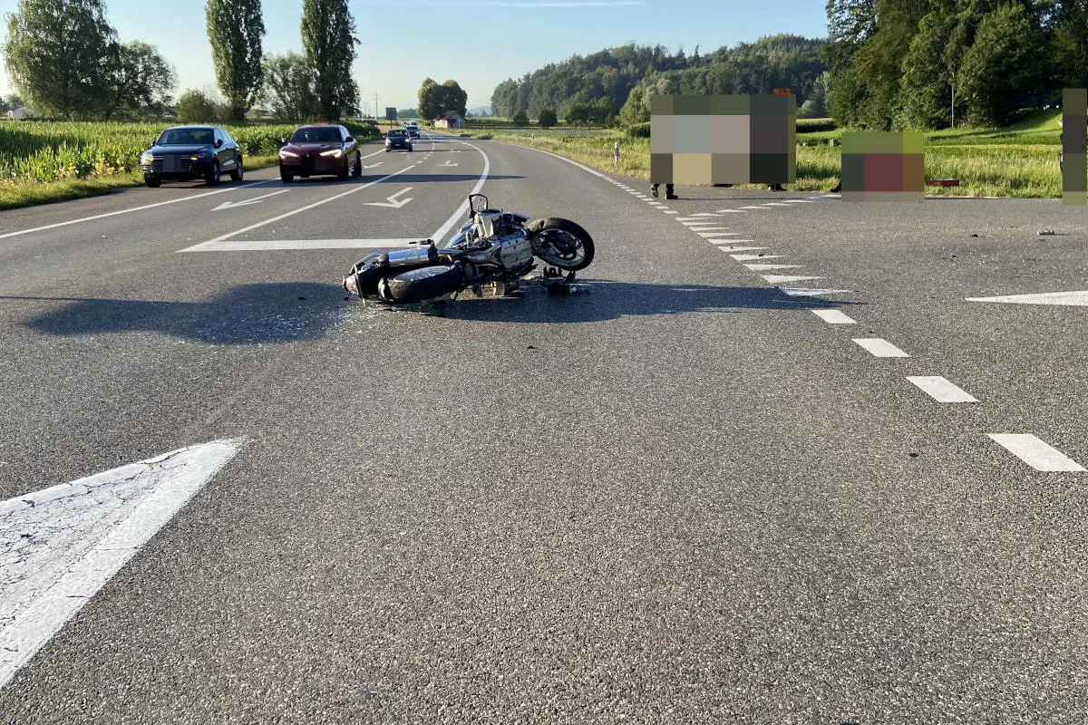 Hendschiken AG – Vortritt missachtet – Kollision verursacht