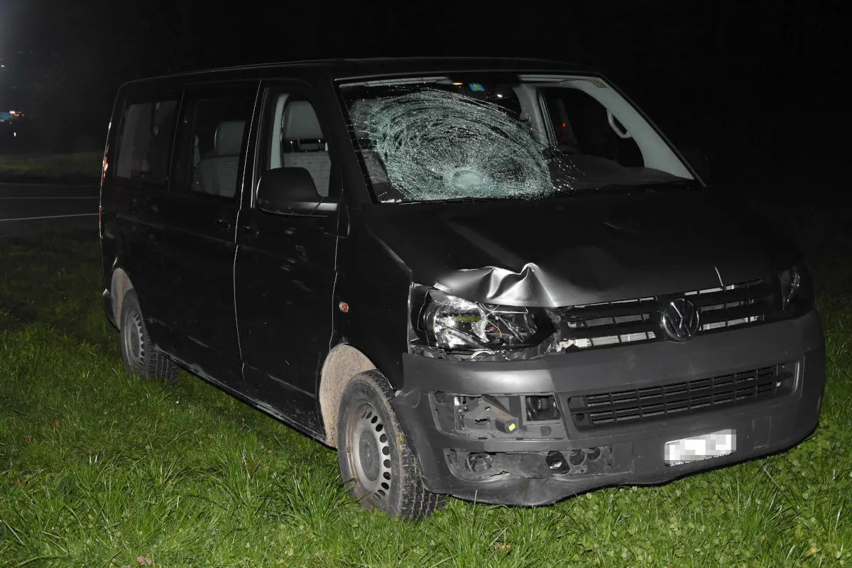 Unfall Oberbüren SG - Strassensperrung nach Auffahrkollision