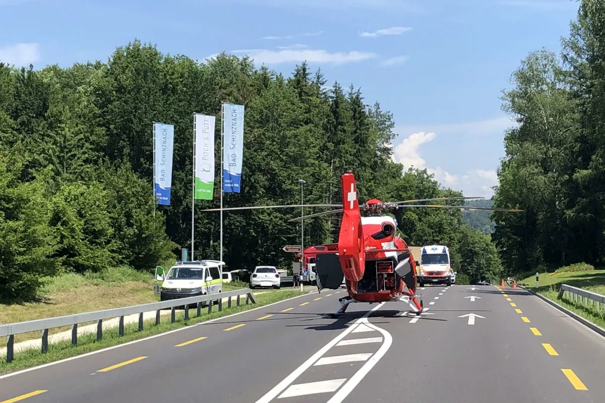 Schinznach-Bad AG - Schüler (12) mit Velo von Auto erfasst
