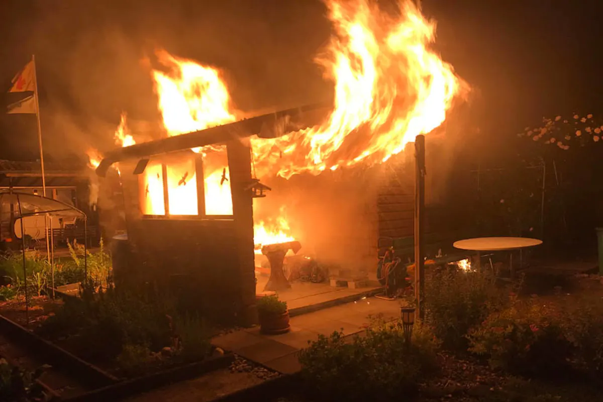 Horw LU – Brand Schrebergartenhaus