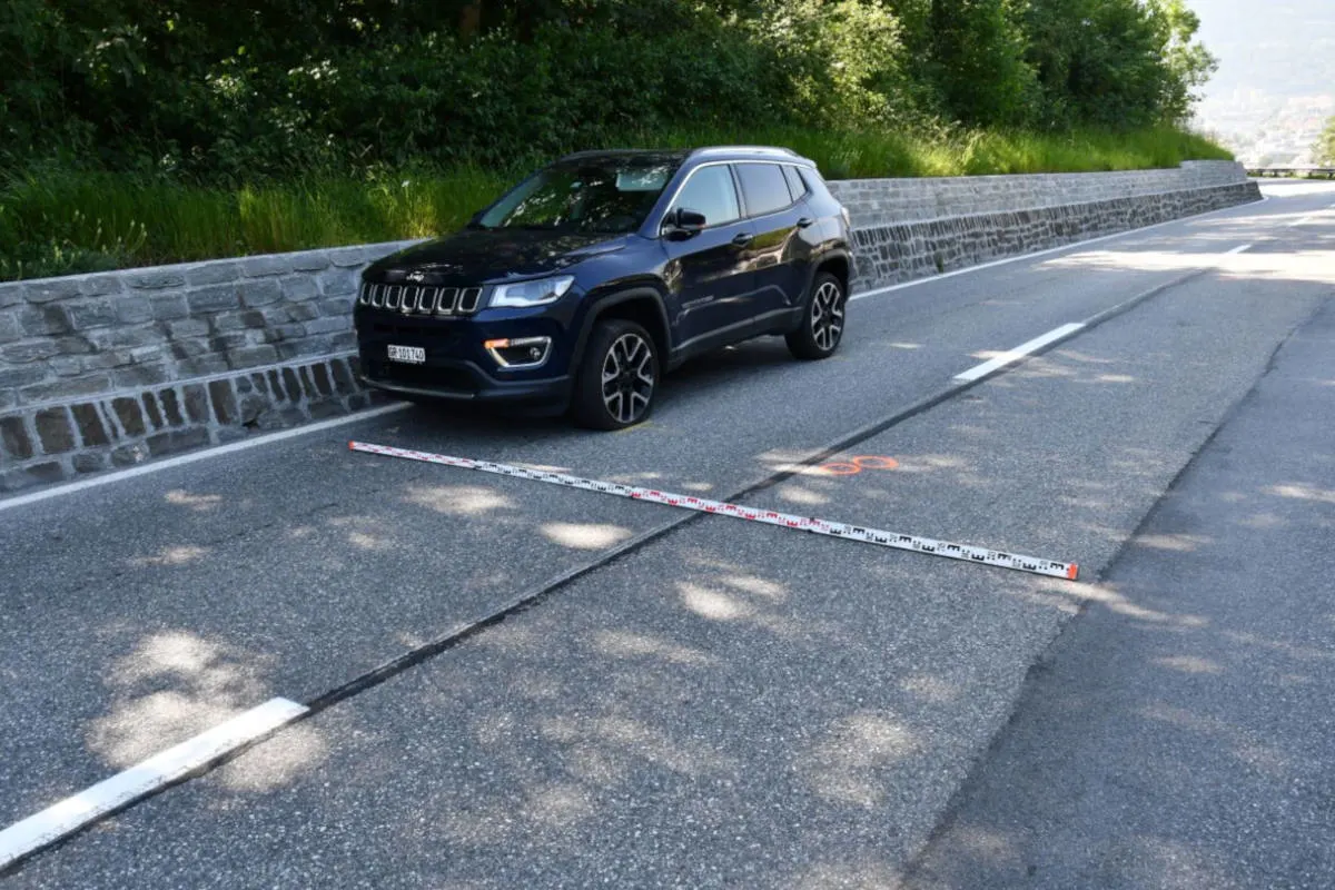 Chur GR - Verkehrsunfall zwischen Auto und Roller