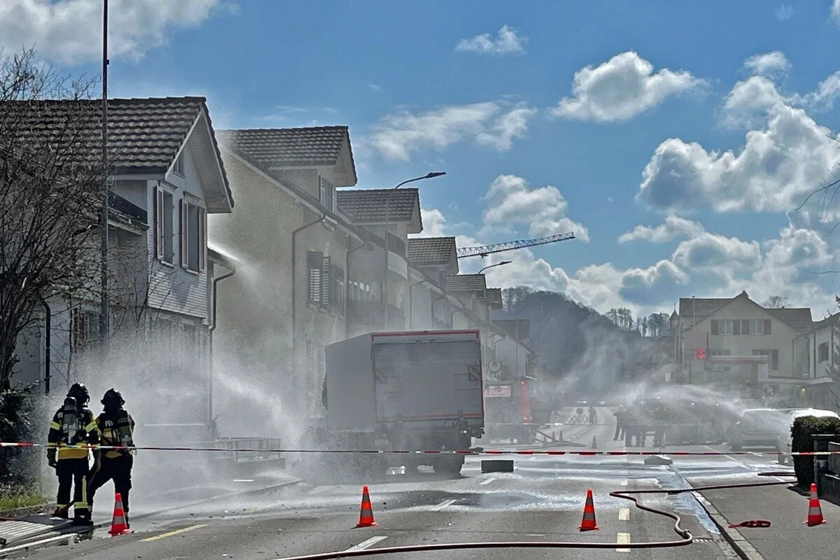 Kradolf TG – Gasaustritt nach Unfall