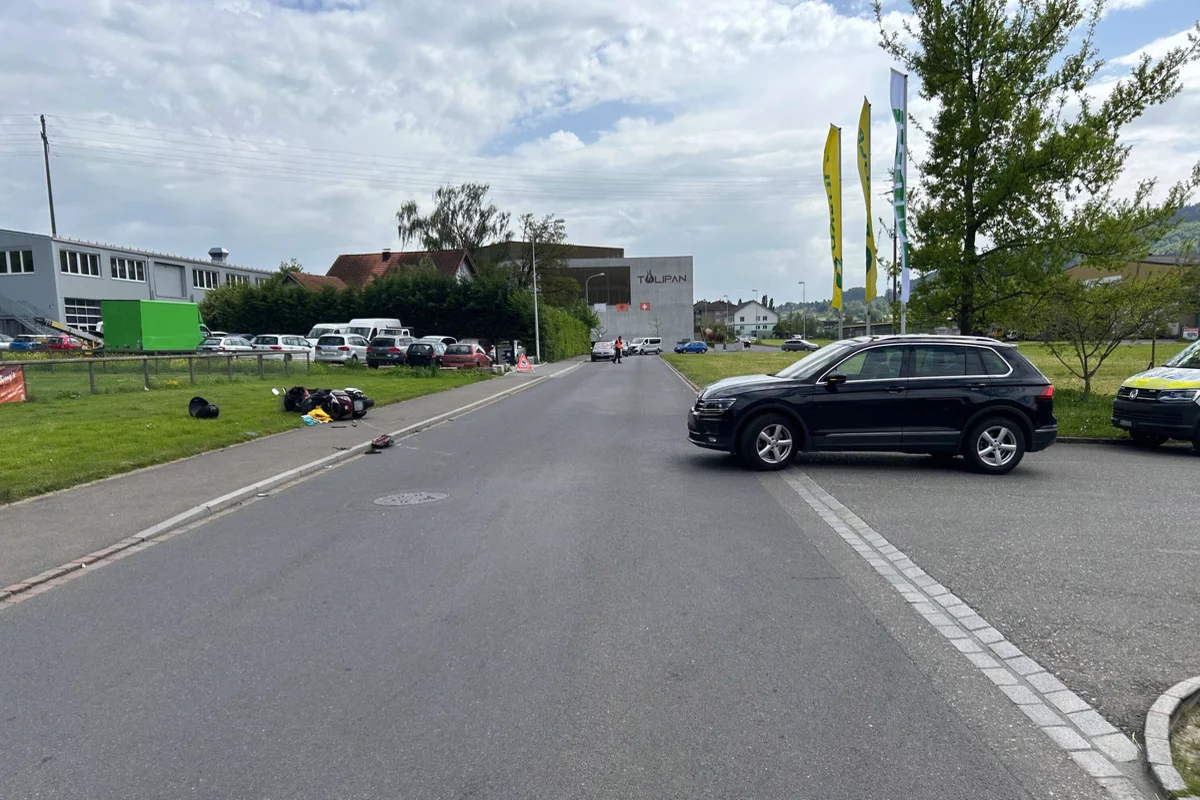 Unfall in Reinach AG – Roller übersehen