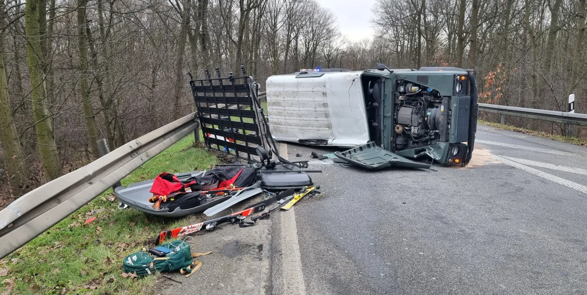 A3 Oberhausen: Schwerer Verkehrsunfall im Kreuz Oberhausen