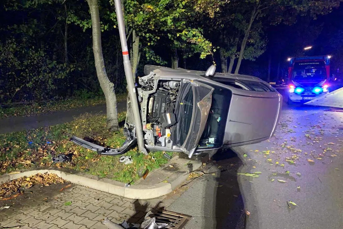 Herford - Verkehrsunfall und "Land unter"