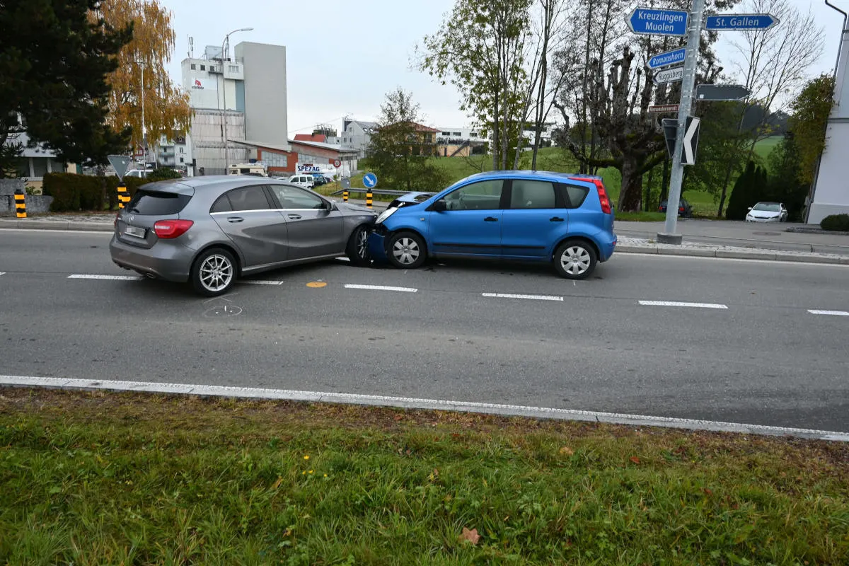 Häggenschwil SG – Unfall beim Abbiegen
