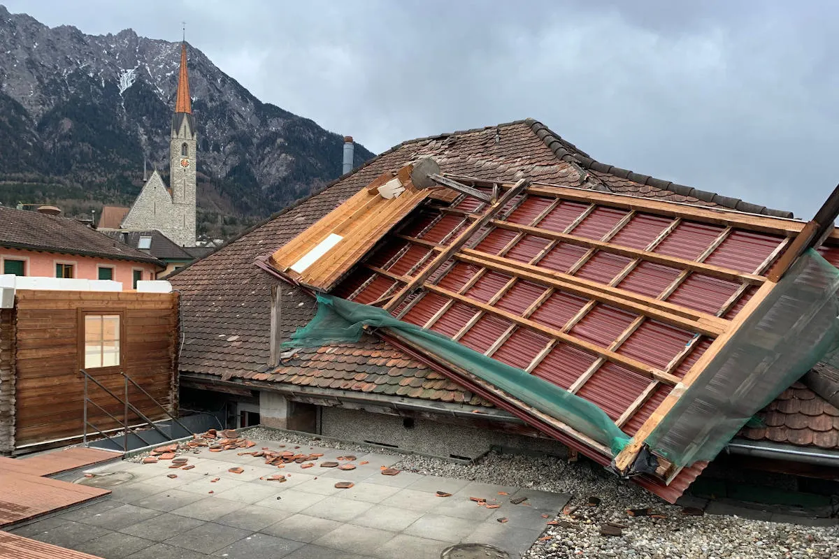 Fürstentum Liechtenstein – Mehrere Schäden aufgrund des Sturms