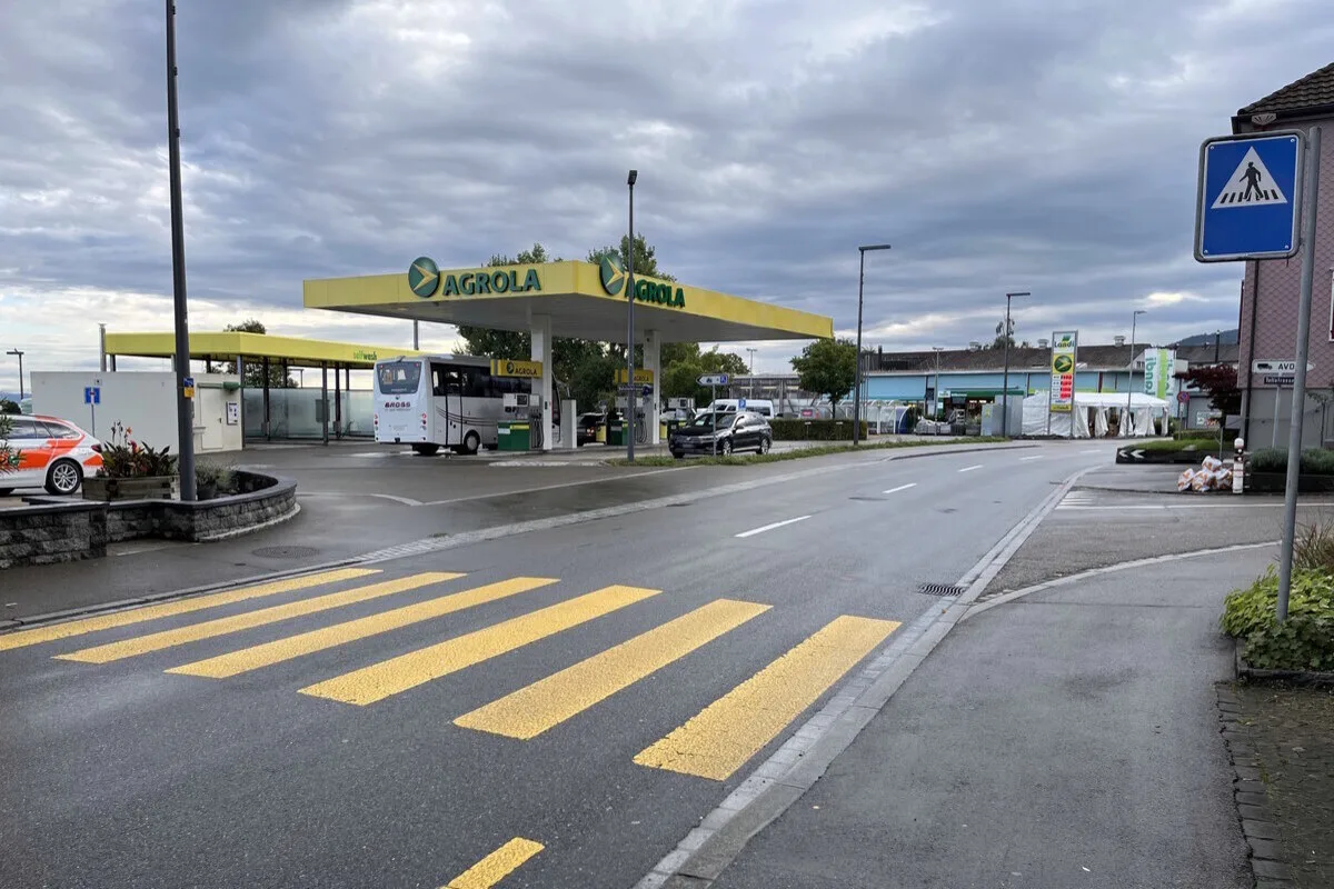 Goldach SG - Unfall auf einem Fussgängerstreifen