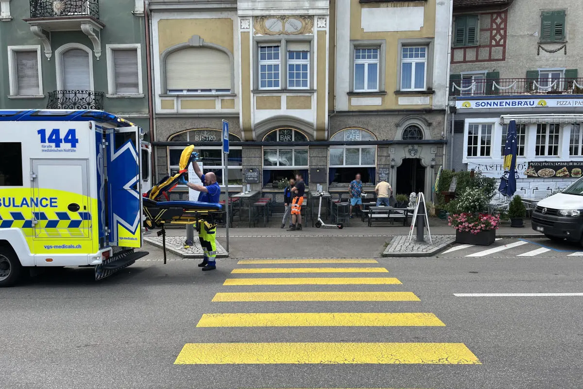 Rheineck SG – Auf Fussgängerstreifen angefahren
