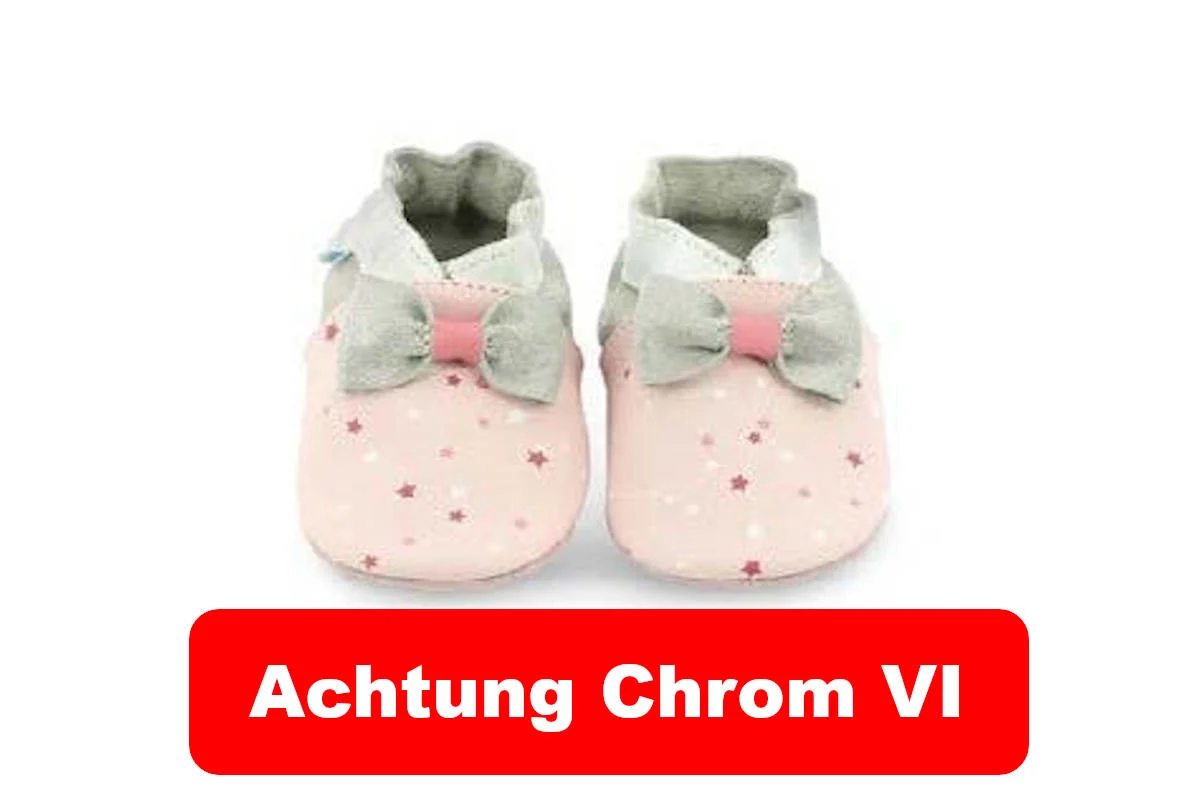 Rückruf – Vermehrt Allergen Chrom VI in Baby-Lederkrabbelschuhe