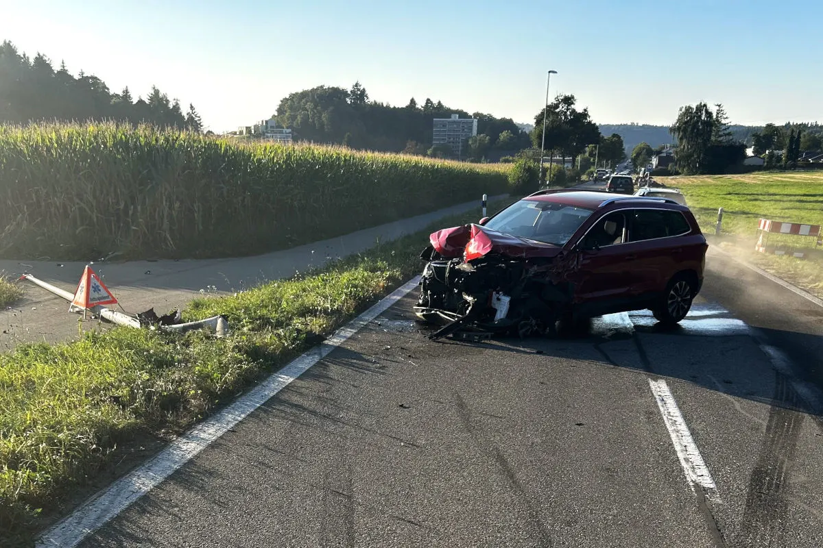 Niederrohrdorf AG – Unfall durch Sekundenschlaf