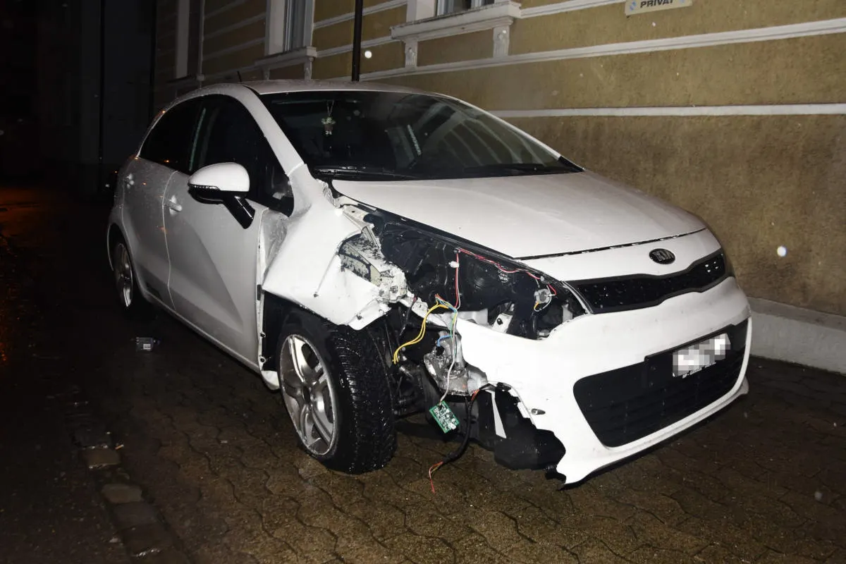 Rorschach SG - Fahrunfähig Unfall verursacht und geflüchtet