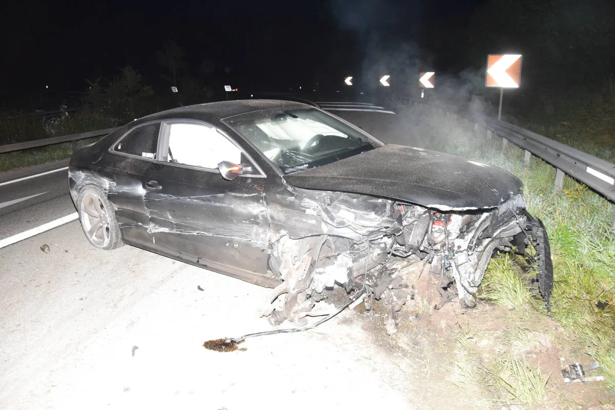 A5 Deitingen SO - Unfallstelle verlassen 