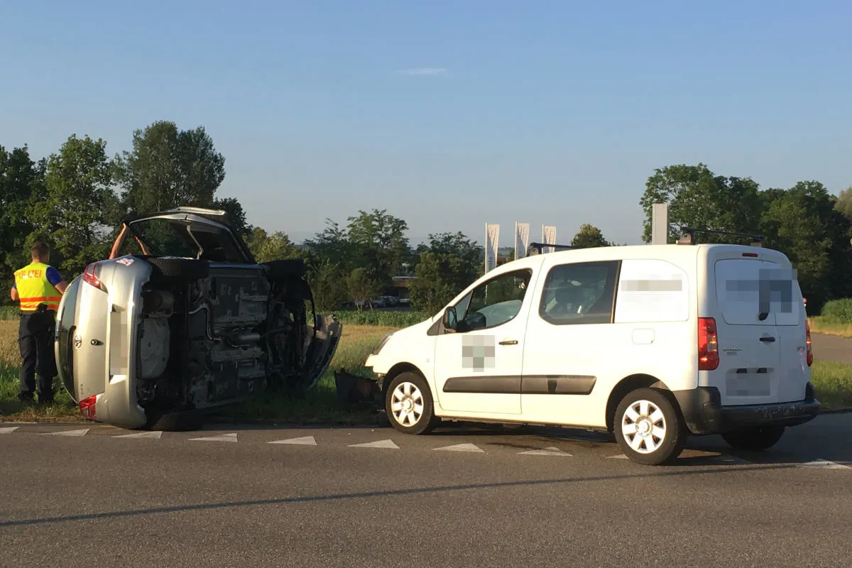 Weinfelden TG - Beim Abbiegen kollidiert