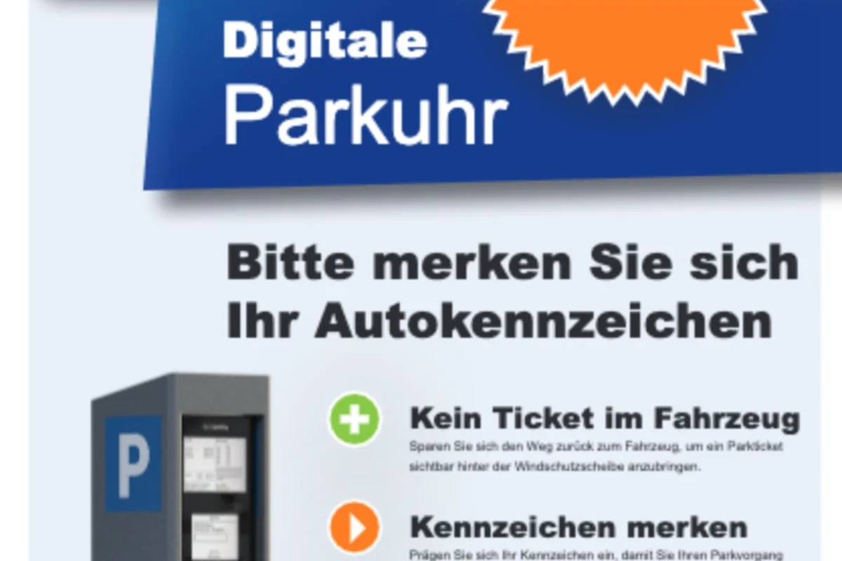 Chur GR - Testphase eines neuen Parkuhrenmodells auf dem Parkplatz Fürstenwald