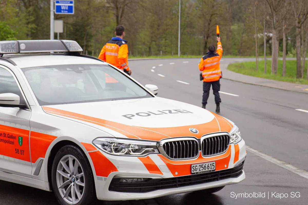 Kontrollen im Kanton St.Gallen - Fahrunfähige oder alkoholisierte Verkehrsteilnehmende