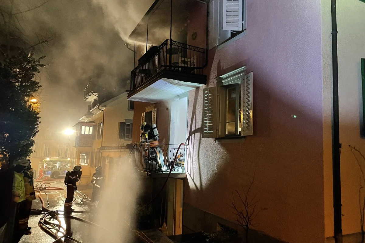 Richterswil ZH - Hoher Sachschaden nach Brand