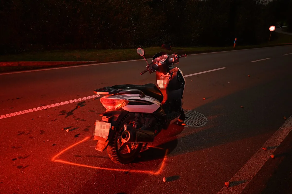 Gossau SG - Rollerfahrer (65) fahrunfähig verunfallt