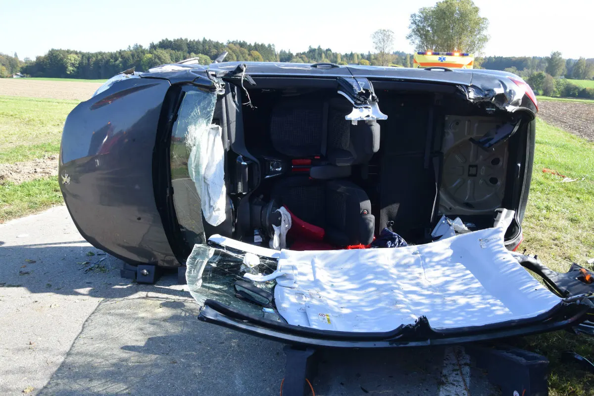 Unfall Aeschi SO - Zwei Verletzte nach spektakulärem Selbstunfall!