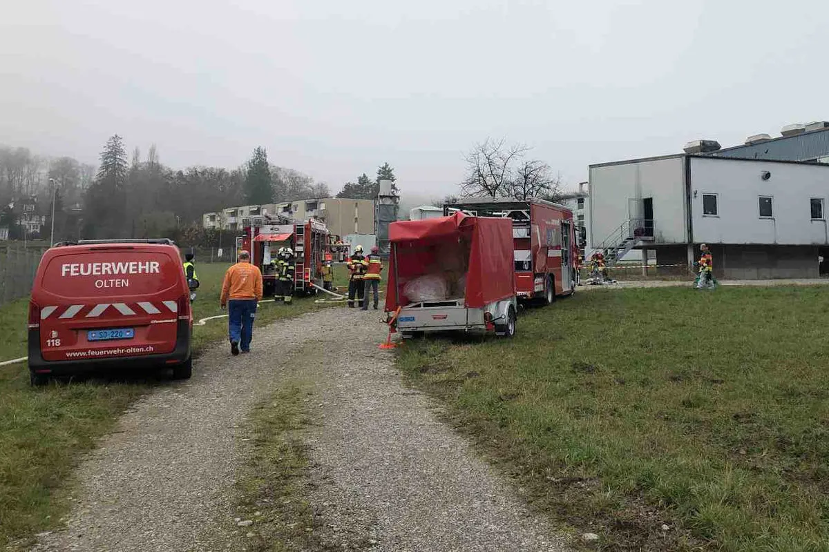 Chemieunfall in Rickenbach SO – Lösungsmittel in Industriebetrieb ausgelaufen