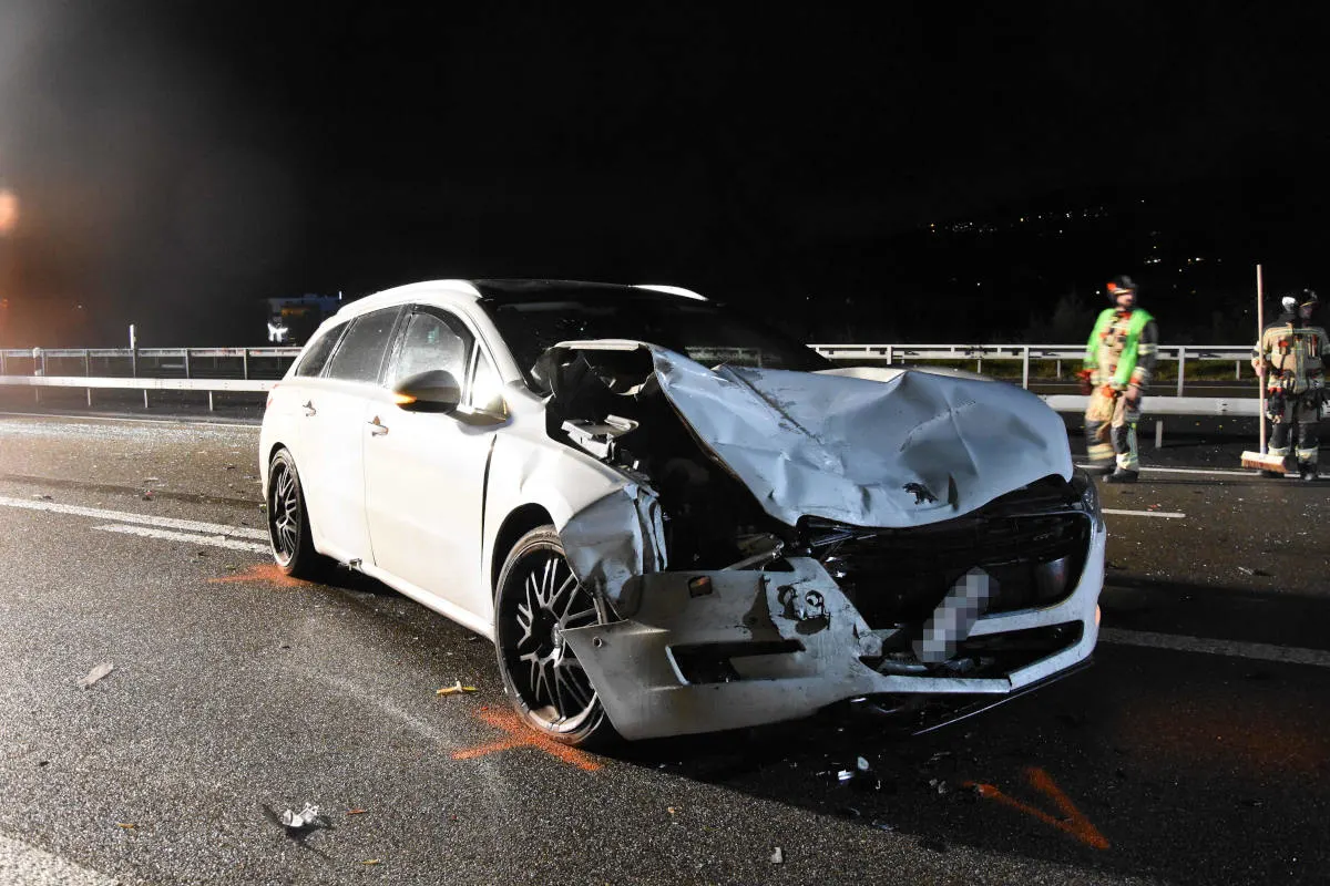Chaos auf der A1 bei Thal SG – Mehrere heftige Unfälle auf der Autobahn 