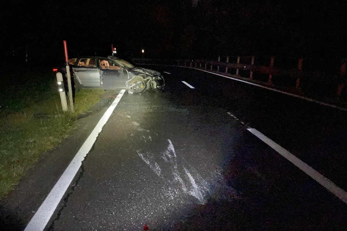 Klosters GR - Atemluftprobe nach Unfall positiv 