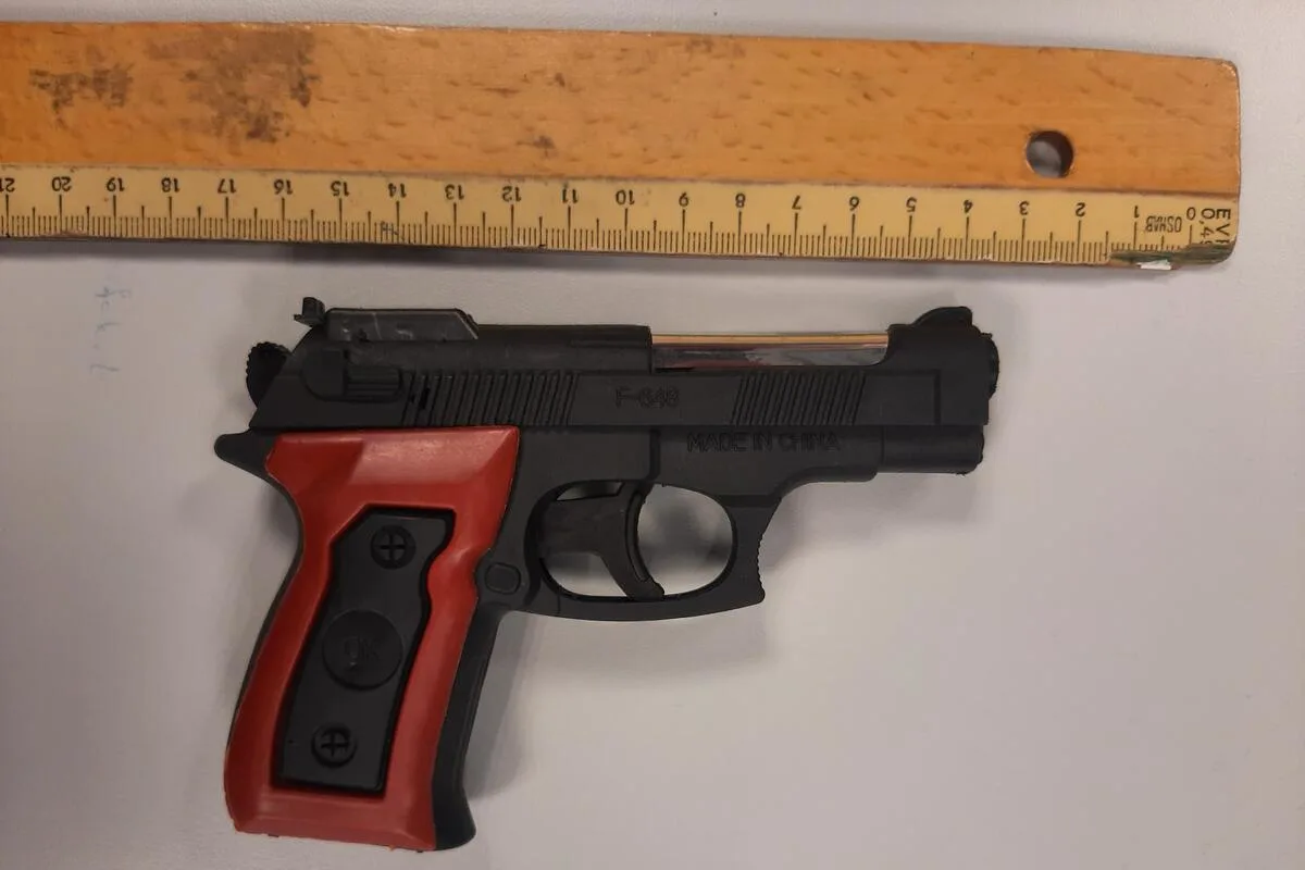 Halle/Saale - Familie mit täuschend echter Waffe bedroht 