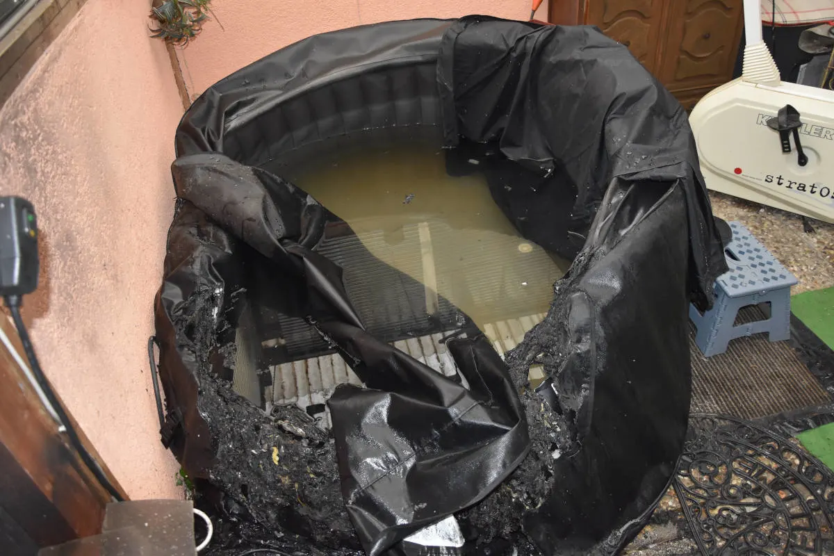 St. Margrethen SG – Whirlpool brennt