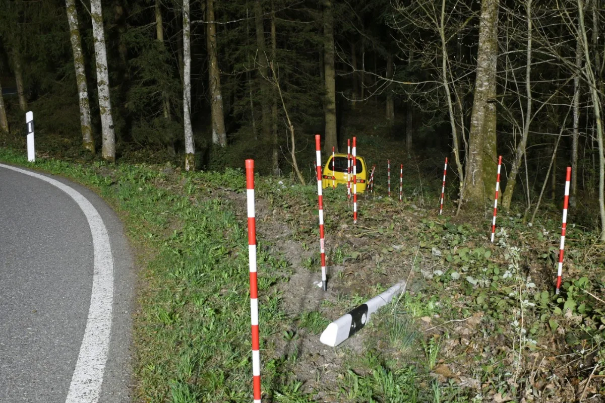 Kriens LU - Selbstunfall mit Personenwagen – niemand verletzt