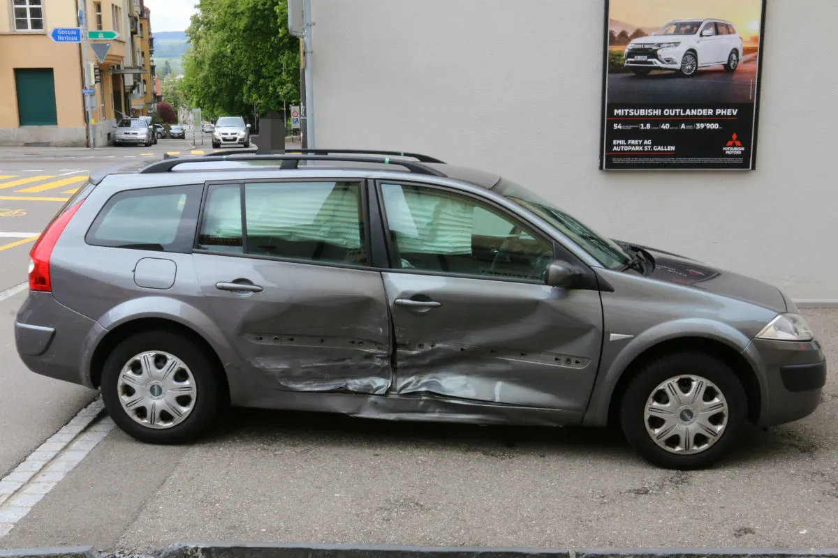 St.Gallen SG - Kollision auf der Burgstrasse