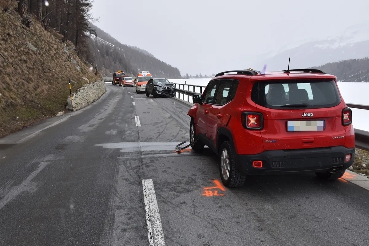 Sils im Engadin GR - Frontal miteinander kollidiert