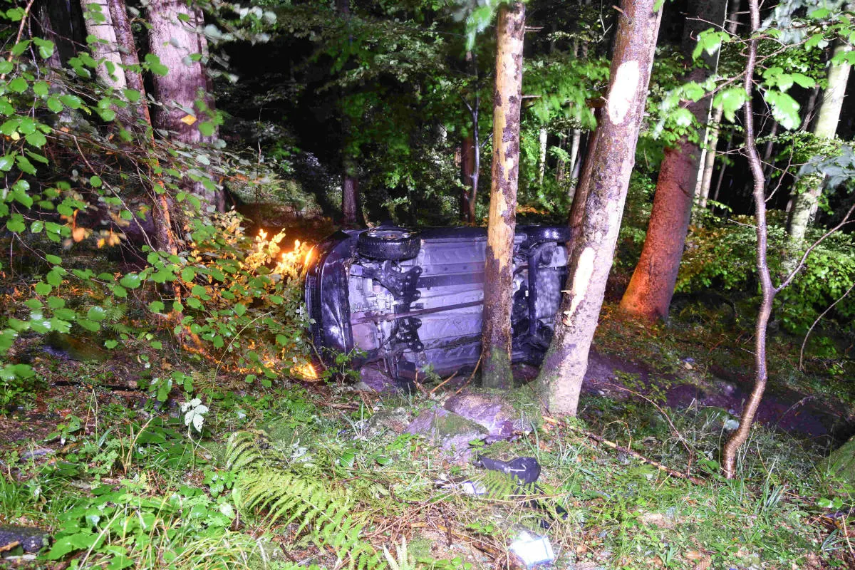 Unfall in Mels SG – Alkoholisiert mit Auto überschlagen