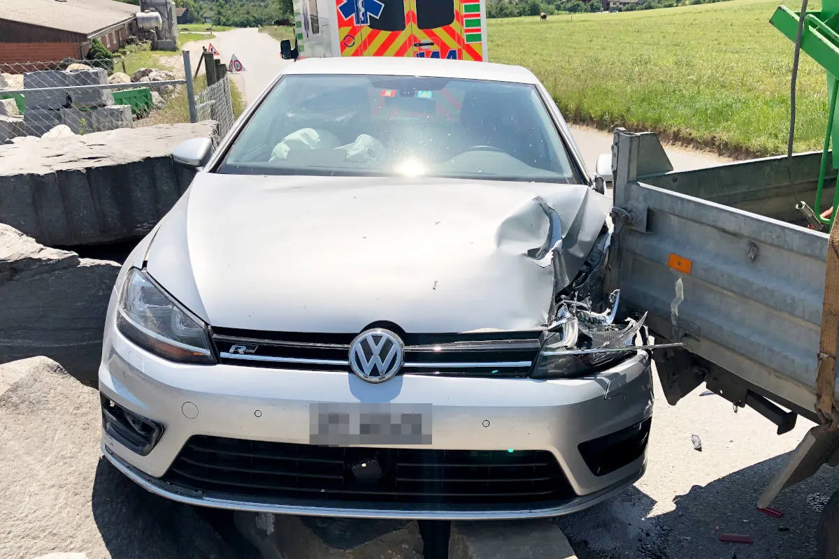 Eschlikon TG – Bei Auffahrkollision verletzt 