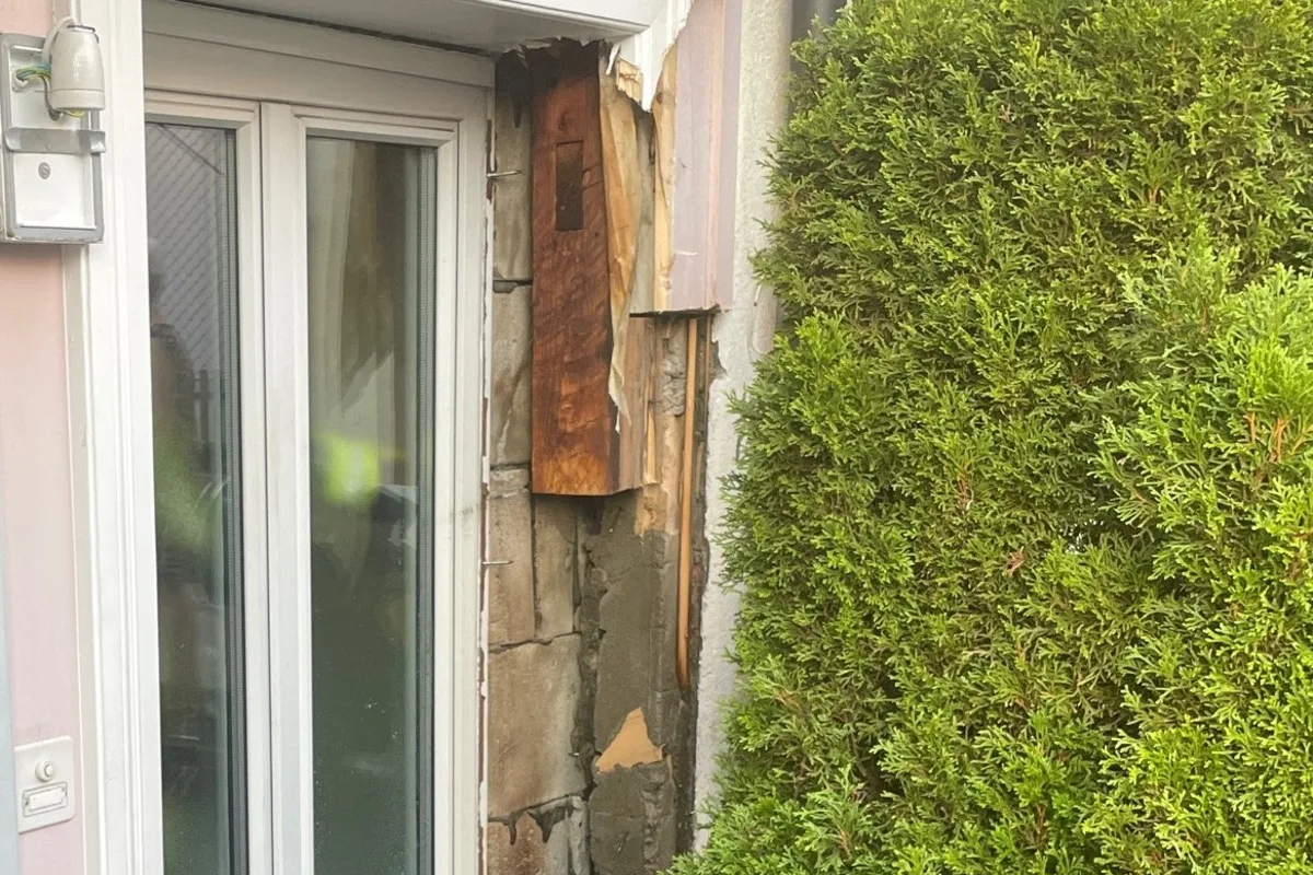 Appenzell AI - Mottbrand in einer Hauswand