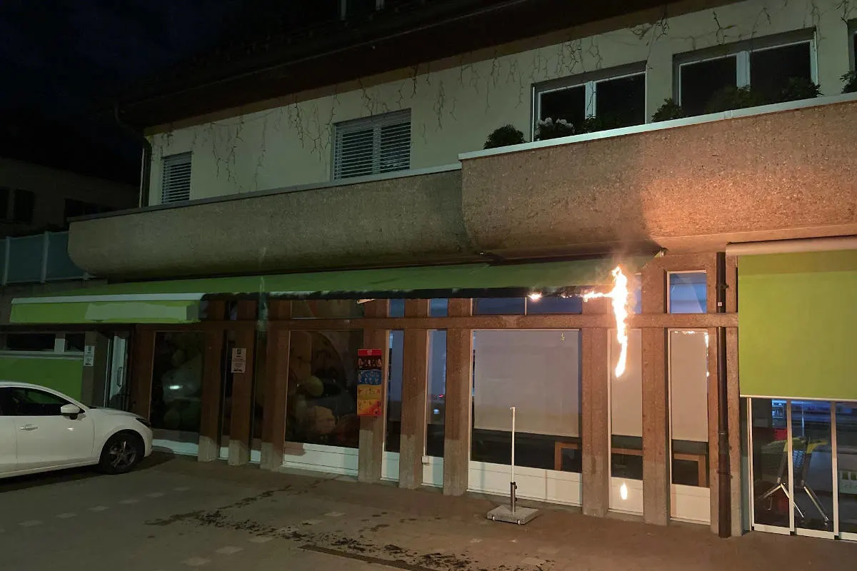 Stadt St.Gallen – Brand einer Markise