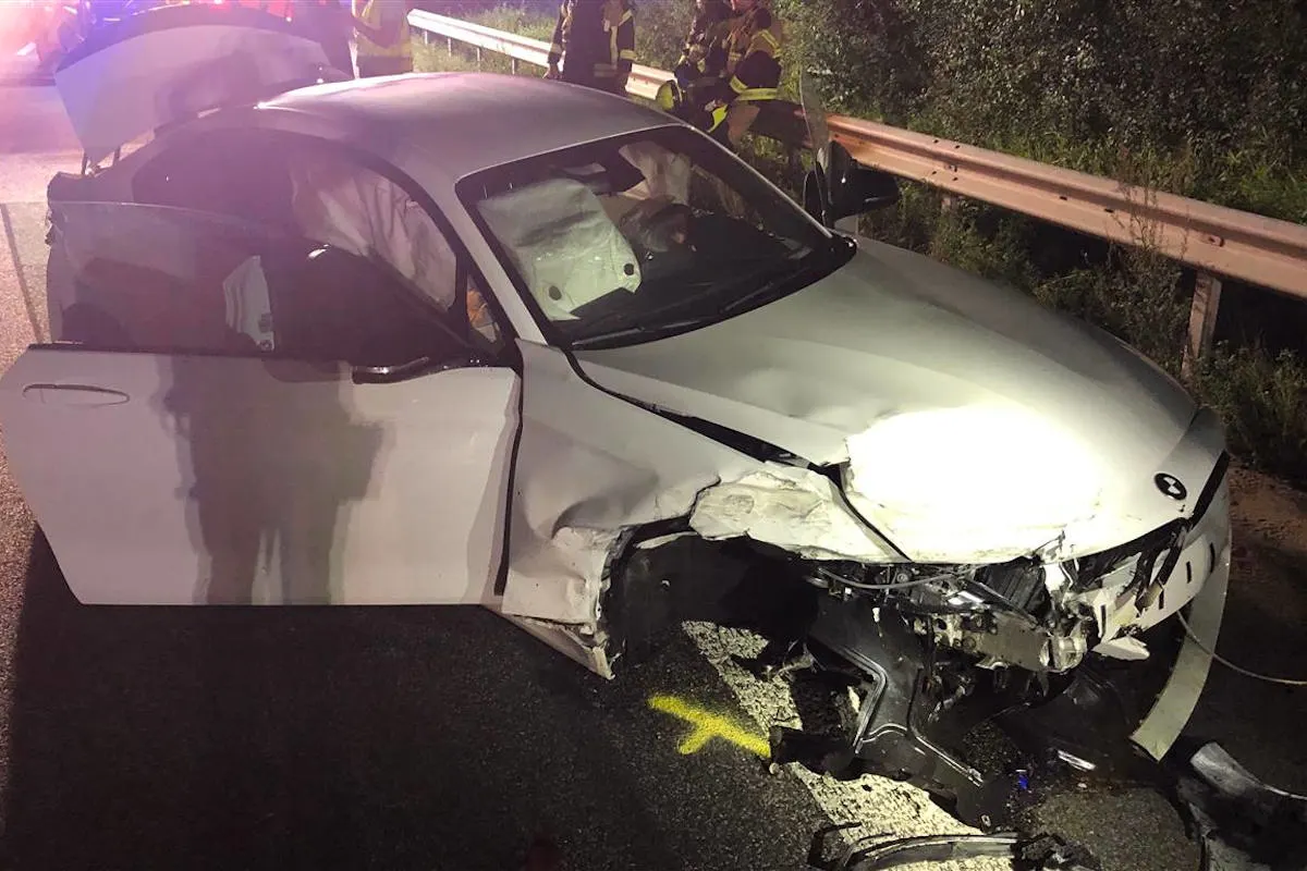 B47 Worms - Vollsperrung nach Unfall auf der Bundesstraße