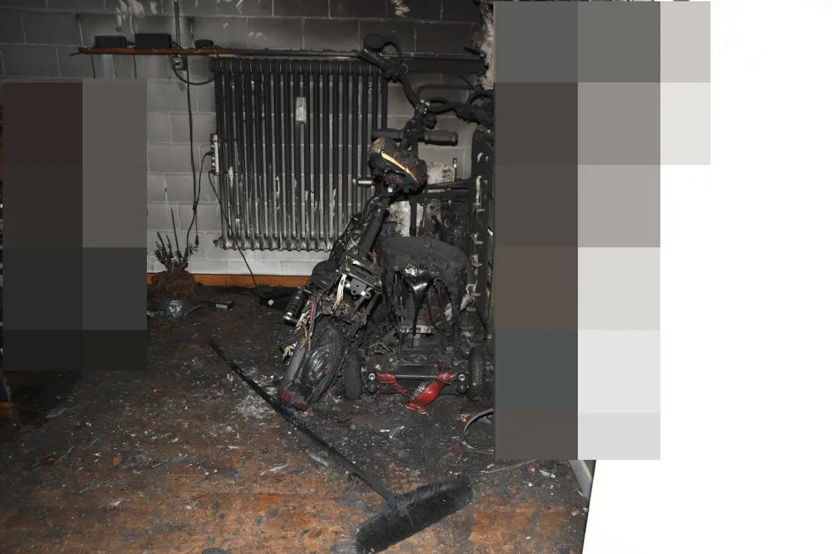 Oberentfelden AG – Brand eines E-Scooter Akku 