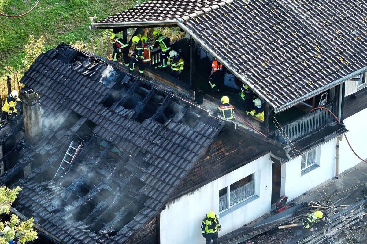 Oberterzen SG - Enormer Sachschaden nach Brand