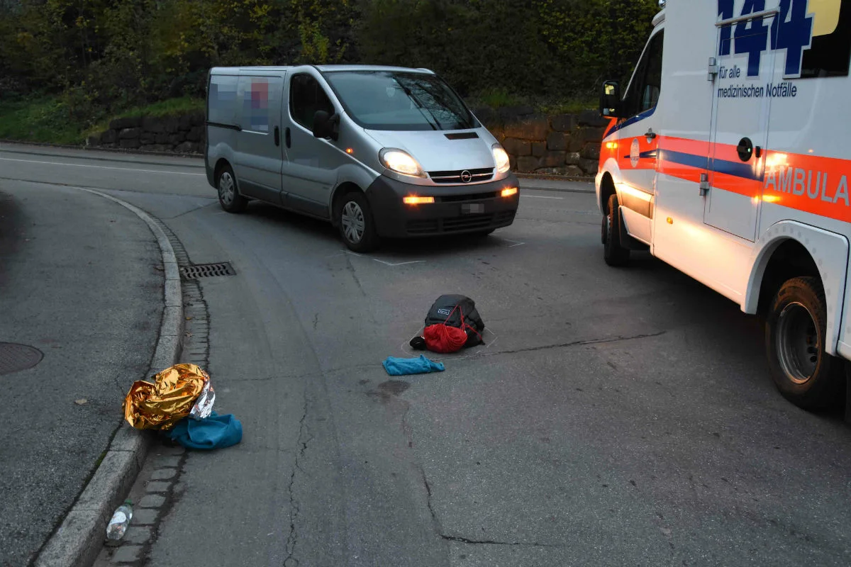 Berneck SG - Kind bei Unfall mit Lieferwagen verletzt