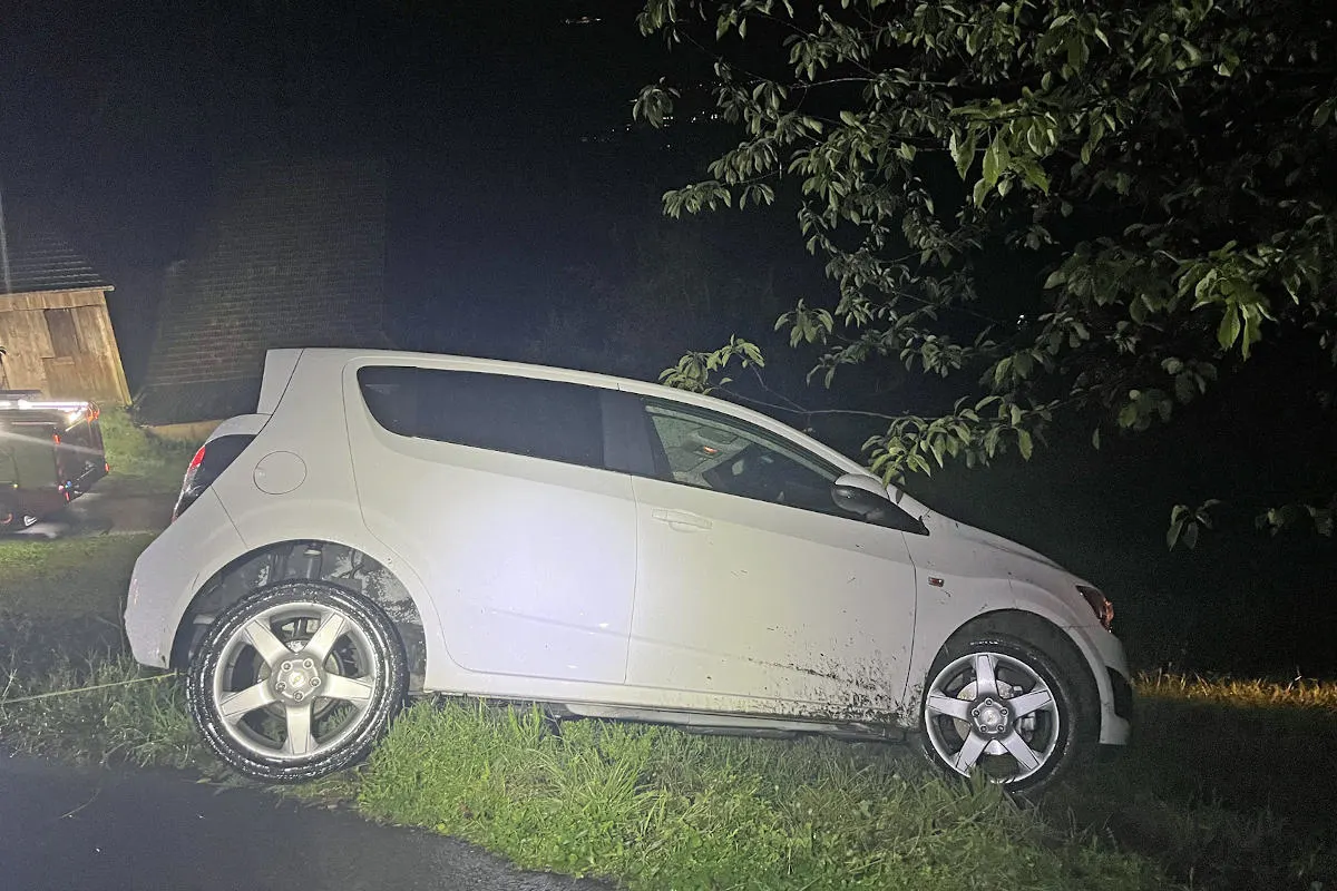 Weggis LU - Autofahrer gerät von der Strasse