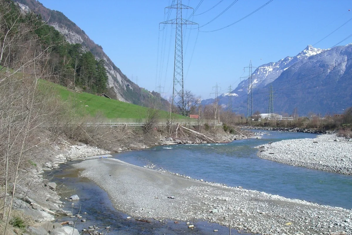 Unterhaltsarbeiten an der Reuss