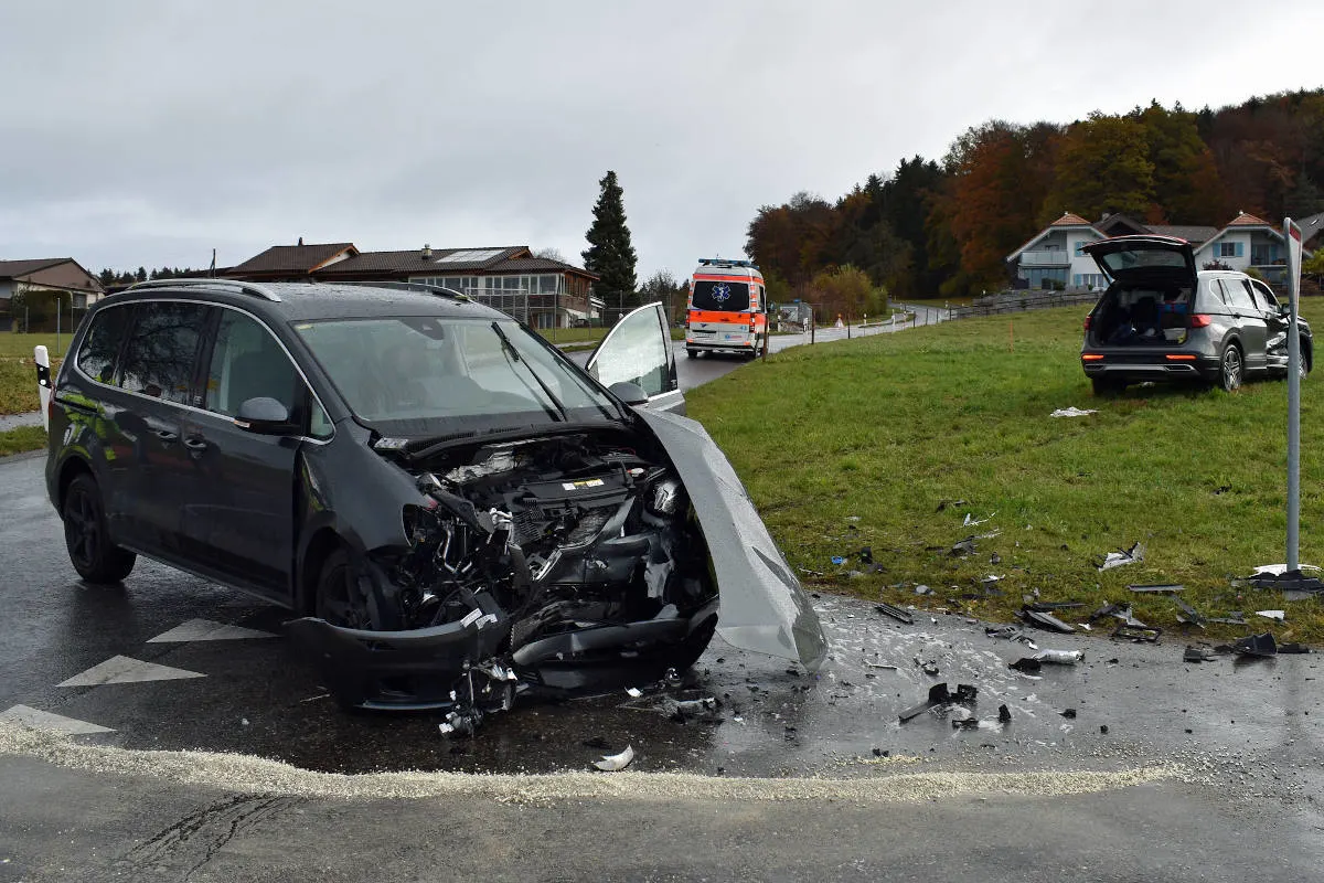 Schongau LU – Kollision zwischen zwei Autos
