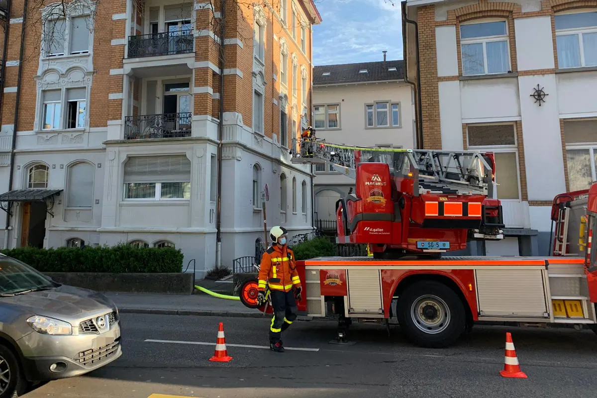 Feuer in der St.Gallen – Brand an der Burgstrasse