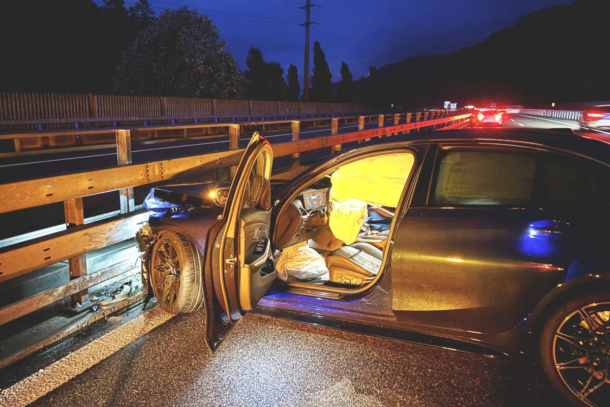 A3 Niederurnen - Verkehrsunfall auf der Autobahn