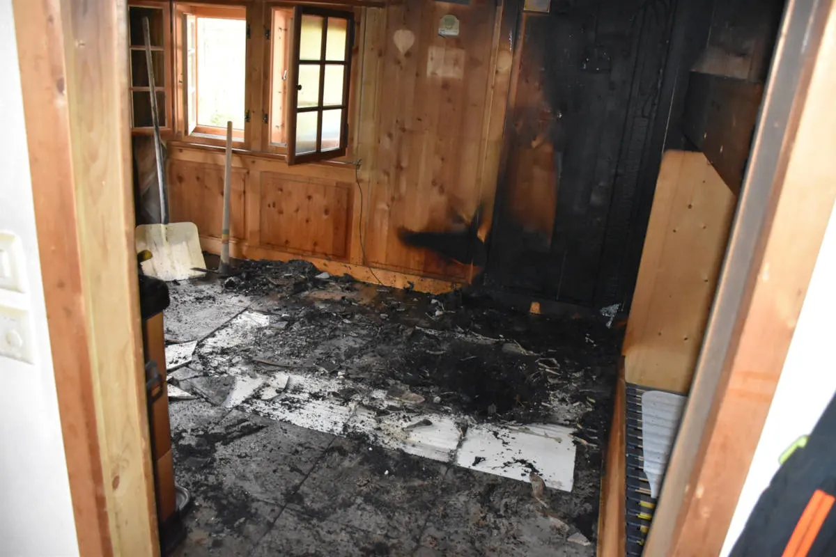 Preda GR - Brand in Ferienhaus
