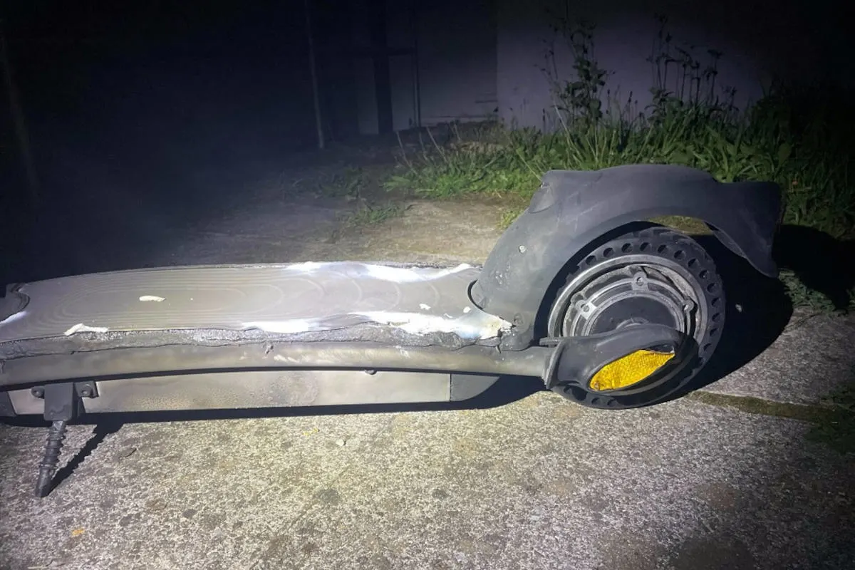 Stadt St. Gallen – Akku eines E-Scooters entzündet sich